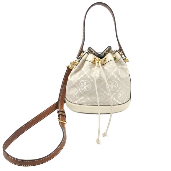 Tory Burch Mini T Monogram Bucket Bag - Picture 4 of 14
